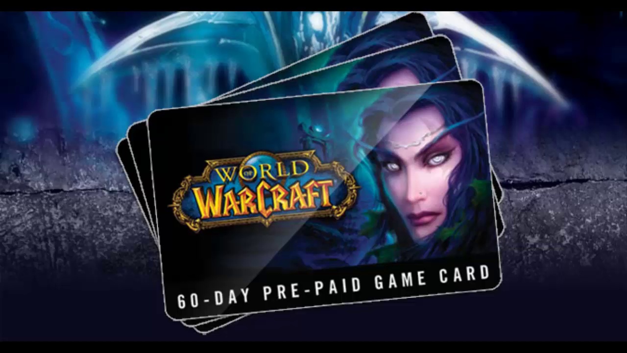 World of Warcraft 60day time card למחשב לקנייה בזול בGameKeys.co.il